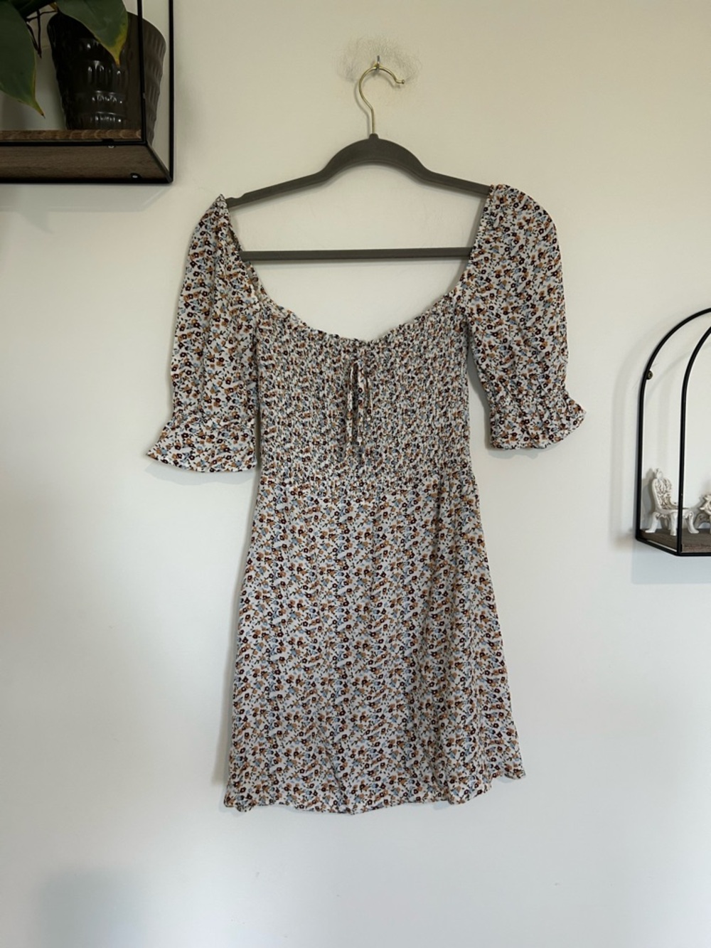 Faithful the Brand Ditsy Floral Half Sleeve Mini Dress Size 2/XS